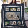 Thqd32001 Old English Sheepdog Quilt Blanket  Quilt